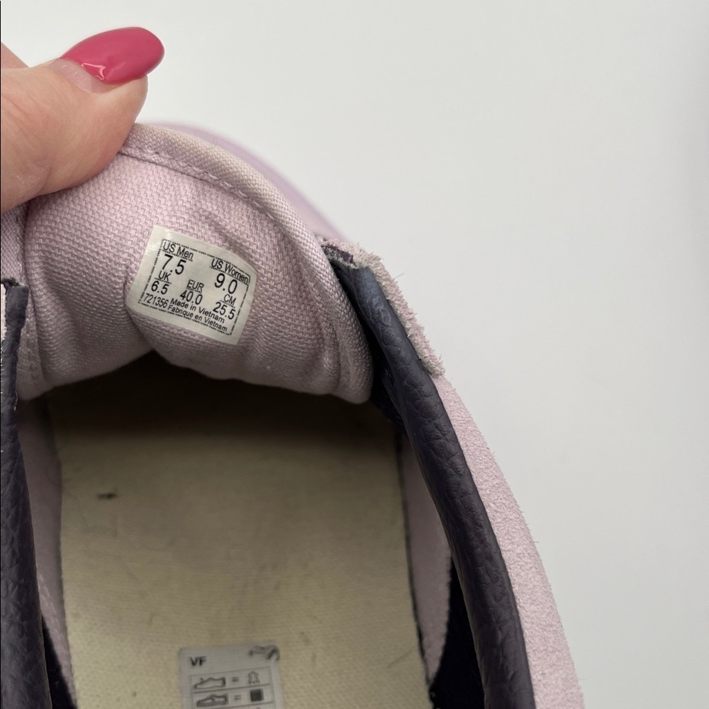 Vans Old Skool Stackform Suede Lavender Shoes Womens Size 9 Purple Laces EUC - Picture 8 of 8